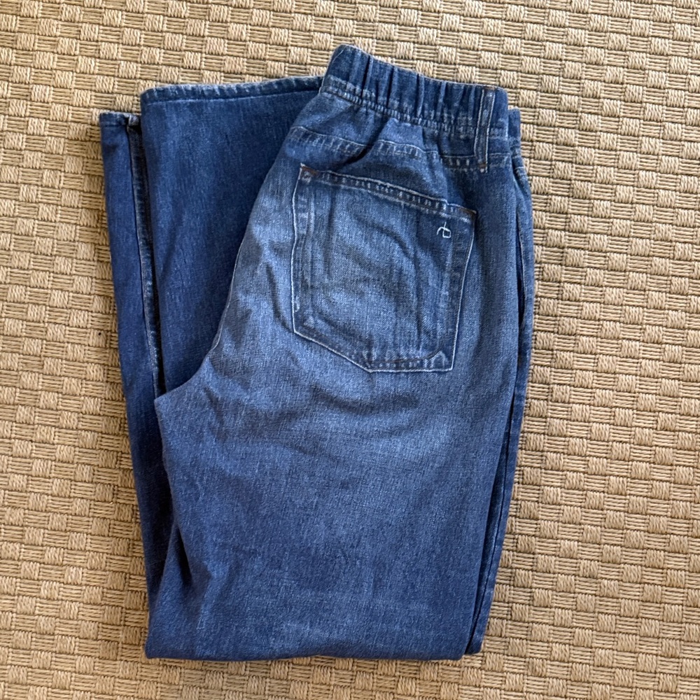 rag & bone Miramar Wide Leg Terry Jeans Small